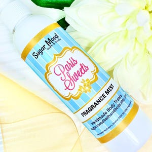 Paris Sweets Perfume, Fragrance Mist, Body Spray, Blackberry, Lemon, Cotton Candy, Sugar Mood Bath and Body