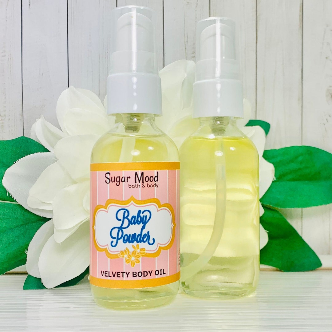 Baby Powder Body Oil Sweet Almond Oil Organic Jojoba Oil Etsy