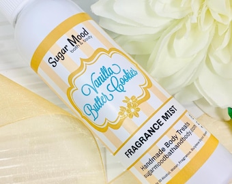 Vanilla Butter Cookies Fragrance Mist, Body Spray, Perfume, Sugar Mood Bath and Body