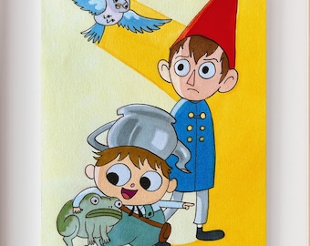 Over the Garden Wall - 5"x7" Print (Frame Not Included)
