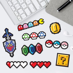 Retro Gamer - Mirrored/Holographic Vinyl Stickers