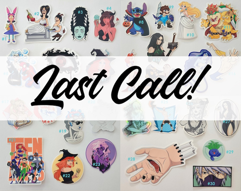 Last Call - Vinyl Stickers image 1