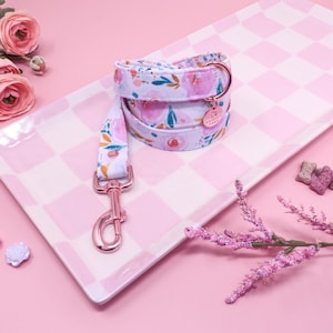 Spring Pink Floral Dog Leash | Bouquet Dog leash | Fall Dog Leash | Girl Dog Leash