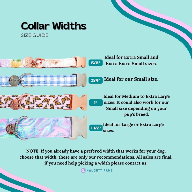 Pink Plaid Dog Collar, Female Dog Collar, Custom Dog Collar, Martingale or Flat Dog Collar, Small Dog Collar, Custom Dog Collar -ROSA image 6