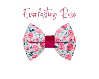 10 Stück Valentinstags-Hundekrawatten Mit Fliege & Rosa Rose | Verstellbare Halsbänder 20-38 Cm | Für Kleine & Mittelgroße Hunde
