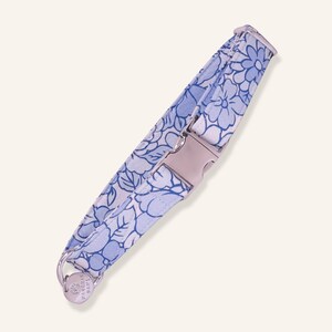 Blue Floral Print Dog Collar Flat Buckle or Martingale Style - BLUE TIDE