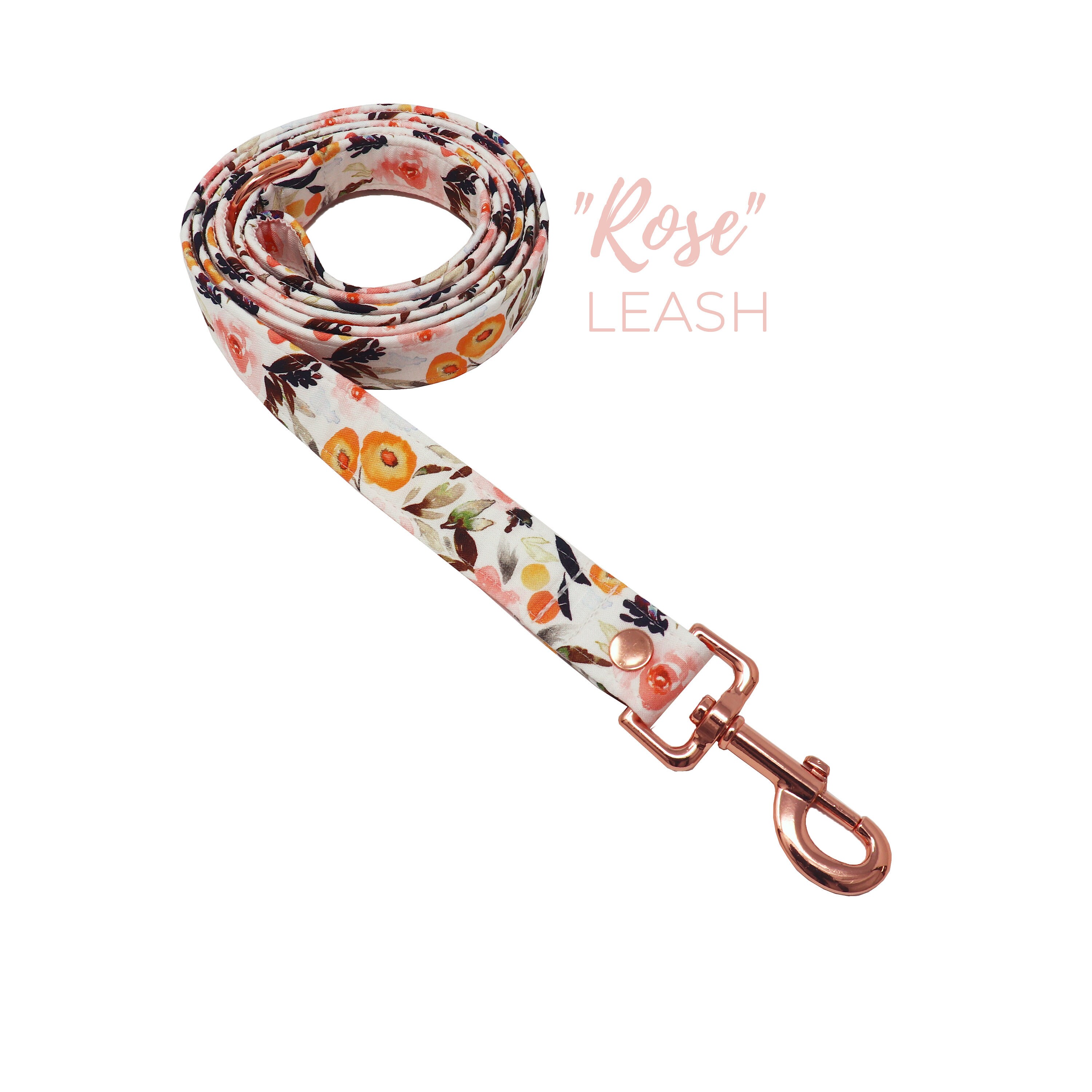 Autumn Floral Dog Leash 1 3/4 5/8 Floral Etsy