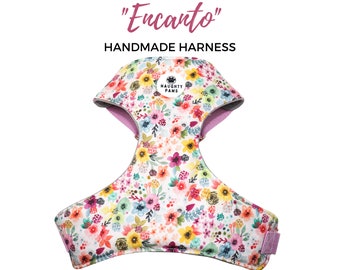 Pink Floral Dog Harness | ENCANTO