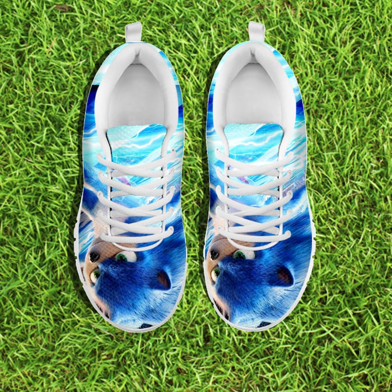 Hedgehog Sonic Hedgehog Sneaker Sonic Invitation Sonic Sneaker Sonic Printable Custom Shoes