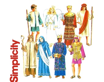 Simplicity Crafts 8275 1992 Nativity Christmas Outfits Unisex Sizes XS S M L XL Vintage Costume Sewing Pattern *Uncut/Factory Folded*