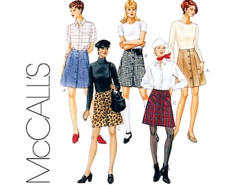 McCall's 8393 1996 Set of Skirts Women's Size 8 10 12 Vintage Sewing Pattern