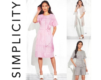 Simplicity K8891 2020 Dress Top Shorts Trousers/Pants Women's Sizes 10-18 Sewing Pattern