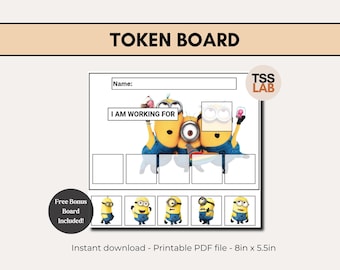 Minions Token Board/reward Chart - Digital Product - Etsy