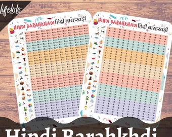 Hindi Barahkhadi, Hindi Matras Chart, Hindi to English Pronunciation, Hindi Homeschool Preschool Printable, Hindi Letters, Montessori Cards