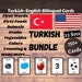 Body Parts (real) | TURKISH | English Bilingual Cards | 24 Turkish ...