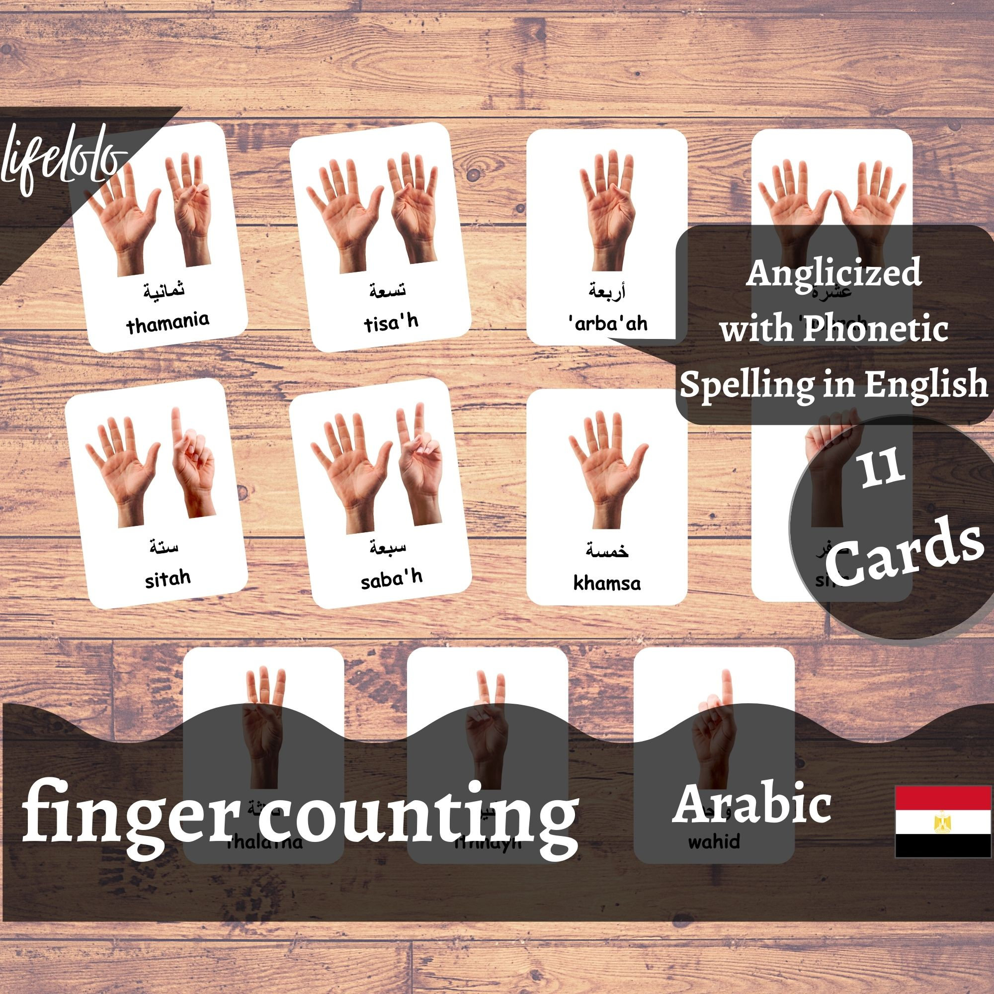 ARABIC Numbers Counting Flashcards Learn Arabic Toddler | Etsy