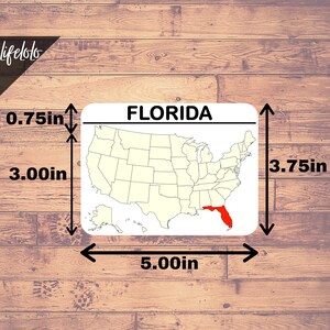 United States Map, Flash Cards, 50 States Montessori Cards, 3 Part Card ...