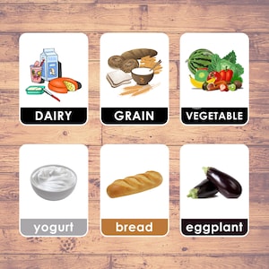Food Group (42 Cards) - Sorting Cards | Montessori | Homeschooling | Educational - Digital Download