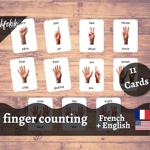 French Numbers, Counting Flashcards, Numéros Français, Learn French, Toddler Games, Montessori Counting, Math Games, Counting Cards