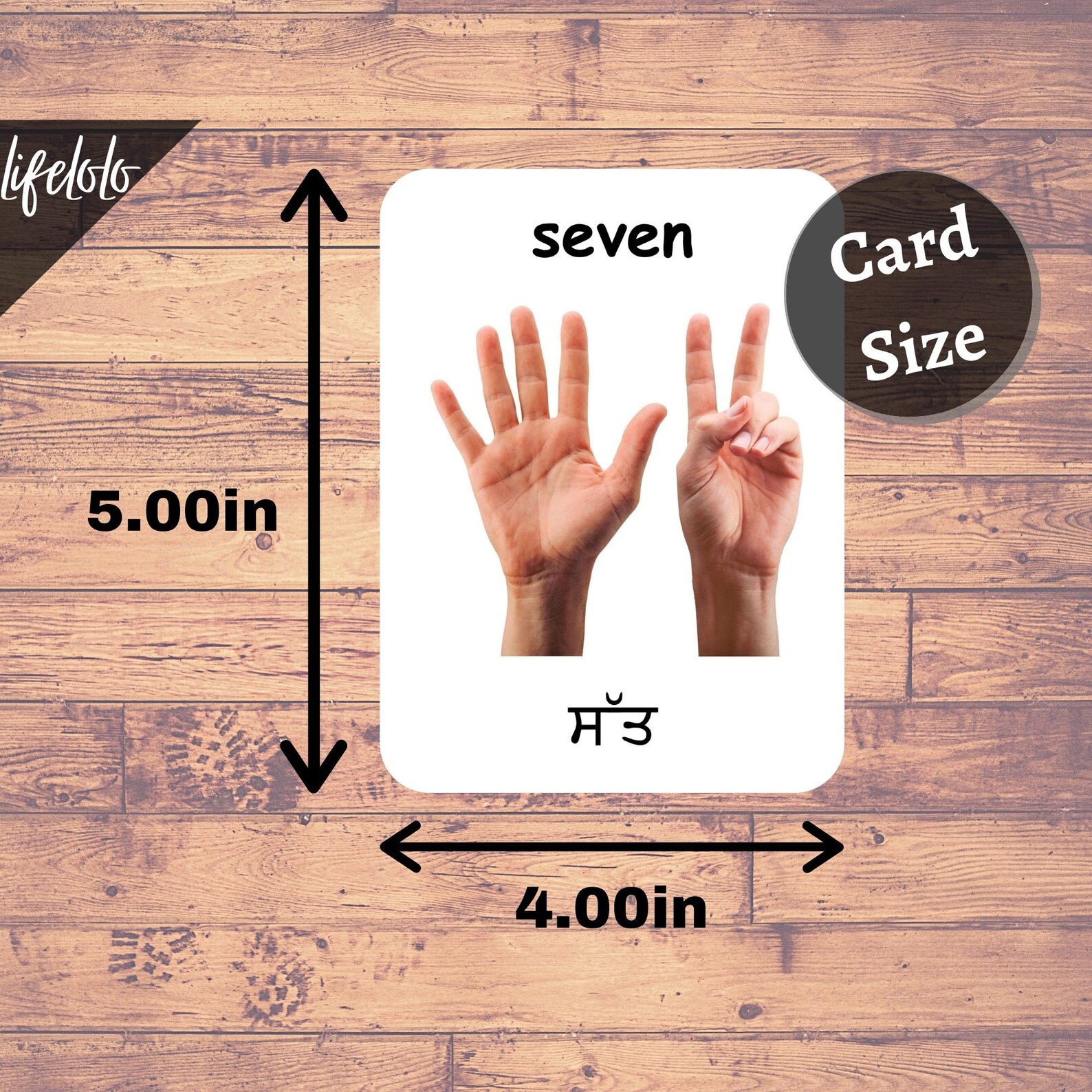 PUNJABI Numbers Counting Flashcards Learn Punjabi Toddler Etsy