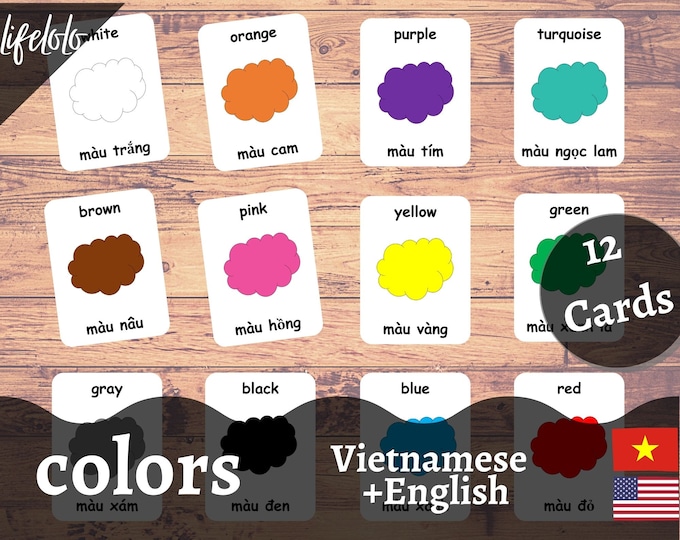 Days of the Week | VIETNAMESE | English Bilingual Cards | 12 Vietnamese ...