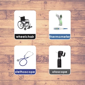 Medizinische Instrumente (36 Karten) - Lernkarten | Montessori | Frühes Lernen | Homeschooling | Lehrreich | Dreiteilige Karten Digitaler Download