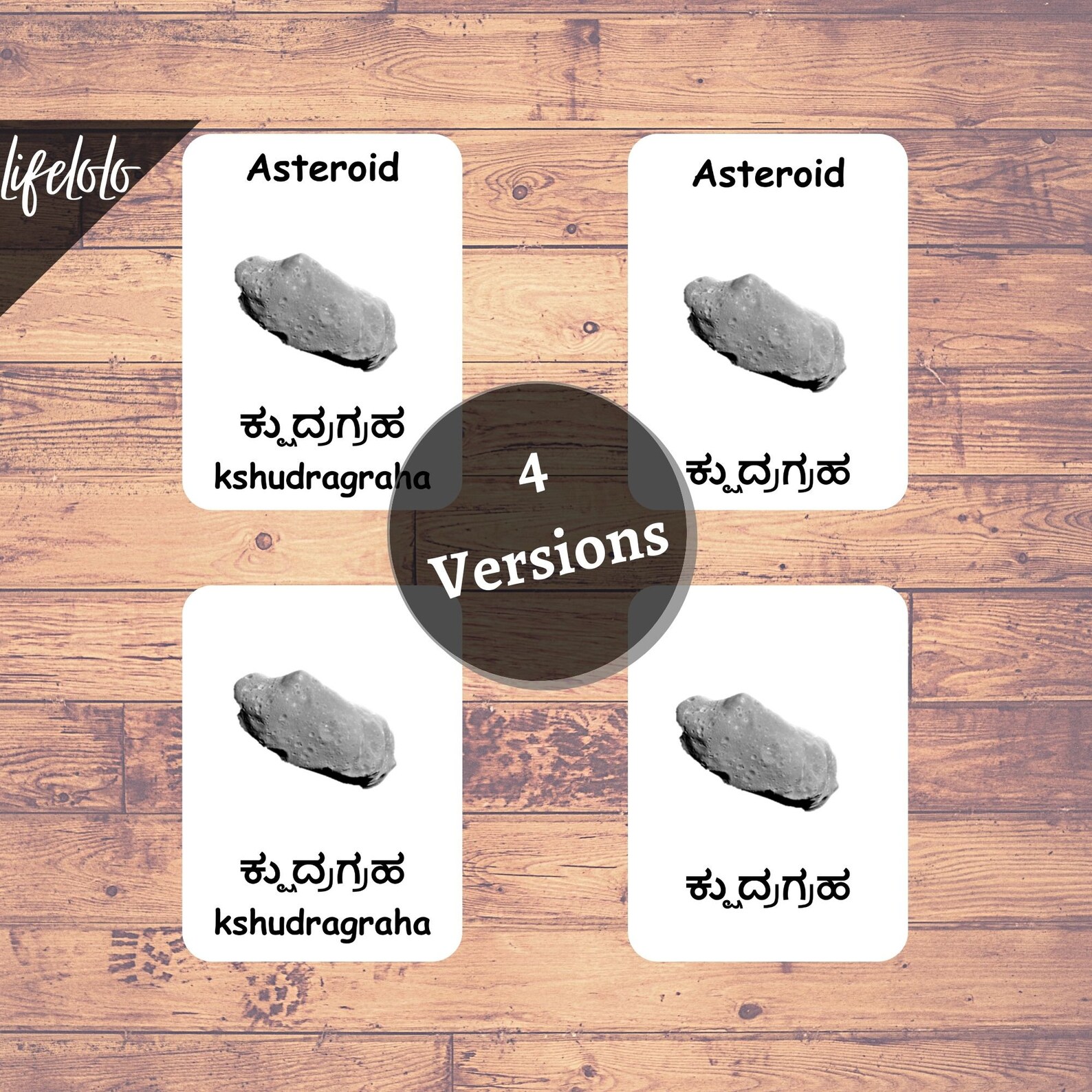 Solar System KANNADA Flash Cards Montessori Cards Etsy Hong Kong