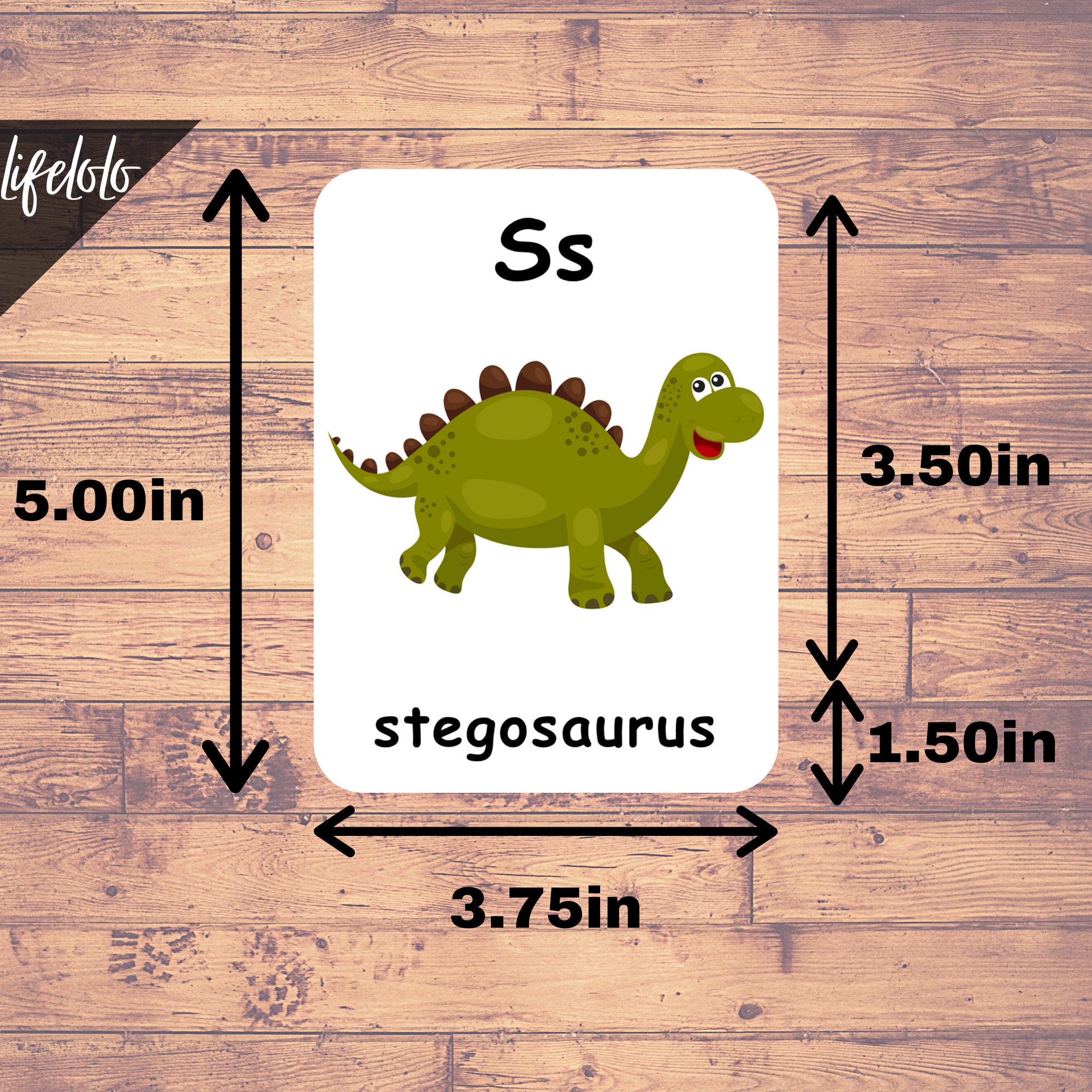 Dinosaur Alphabets | 26 Flash Cards | English Alphabets, Montessori ...