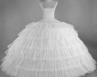 Quinceañera Debut Underskirt Volume Ballgown Petticoats | Big Ruffle Gown Underskirt Fluffy Tulle Adjustable| Ballroom Gown