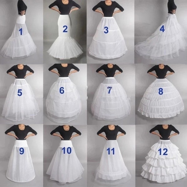 Wedding Petticoat Crinoline Slip Bridal Underskirt ONE SIZE up to 39"