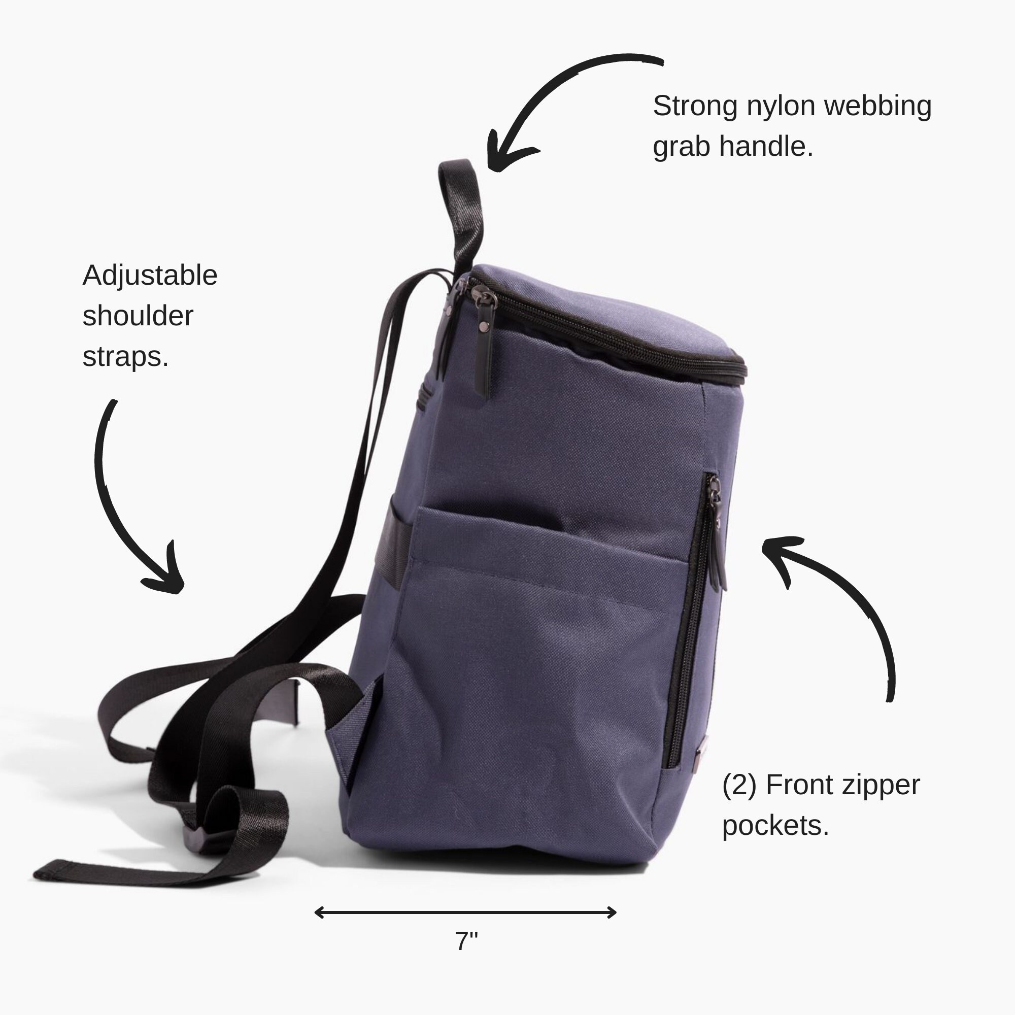 Insulated Backpack Cooler Lunch Bag Etsy