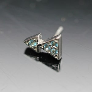 BVLA Pin Fate Double Pave triangle 4.5 mm