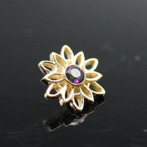 BVLA Yellow Gold Threaded Marisol with mystic topaz