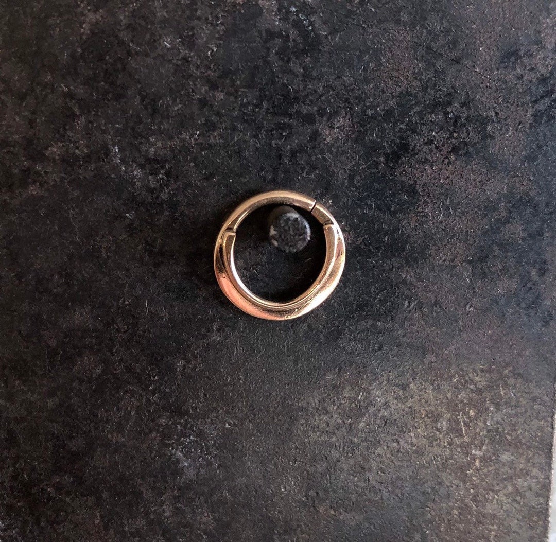 16g 5/16 Solid Gold NOT Plated or Filled Septum Ring - Etsy
