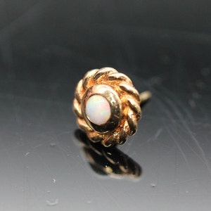 BVLA Pin with Mini Choctaw Braided Bezel - 4.5mm - 2mm Gem