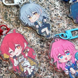 honkai star rail acrylic charm keychains!