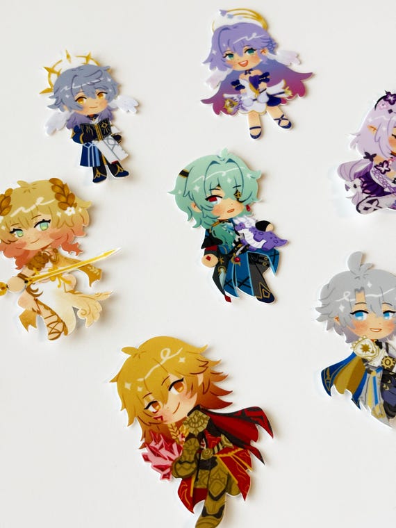 honkai star rail amphoreus (etc) vinyl stickers