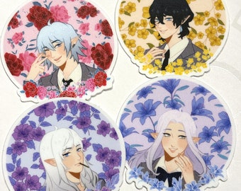 FFXIV Eorzea Akademie Shoujo Blumen Aufkleber