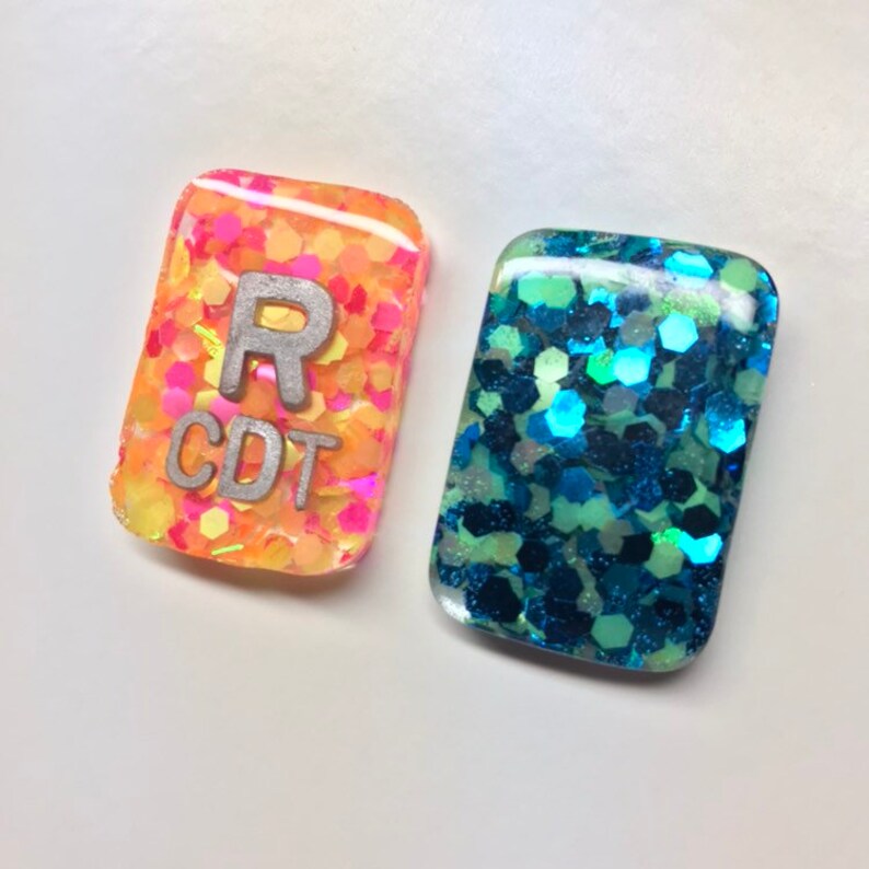 TieDye Chunky Glitter Xray Marker Set Etsy