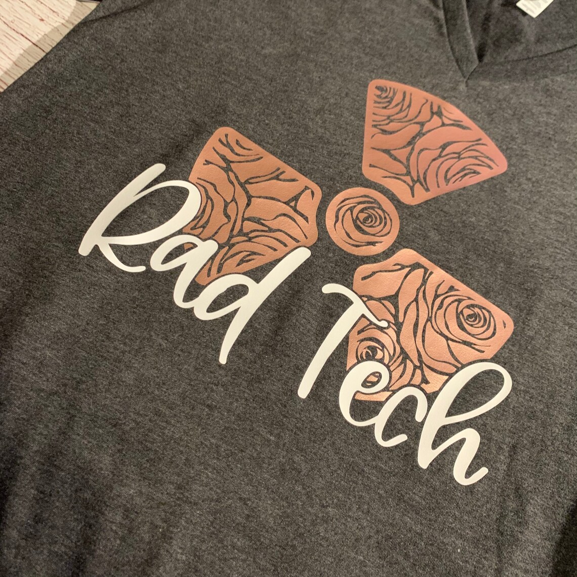 Rosegold Radiation Flower Tee Radiology Tshirt for Xray Etsy