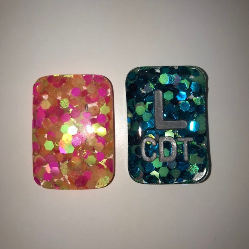 TieDye Chunky Glitter Xray Marker Set Etsy