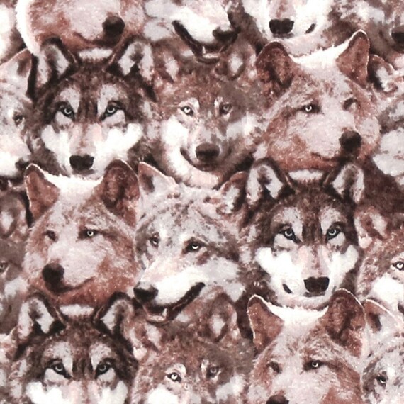 Wolves 2 Ply NonPaper towels 6 pack | Snaps Optional | Washable Reusable Cloth Paper Towel Roll