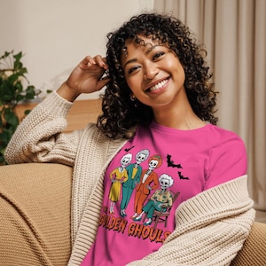 Golden Ghoul Halloween Shirt | Retro 80s Golden Girls Tee | Golden Girls | One of a kind | Halloween shirt | Funny Shirt