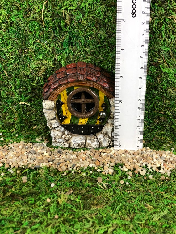 Hobbit House Fairy Door Hole Miniature Garden - Miniature Fairy Garden Village Hobbit House Fairy Door Hole Miniature Garden - Miniature Fairy Garden Village