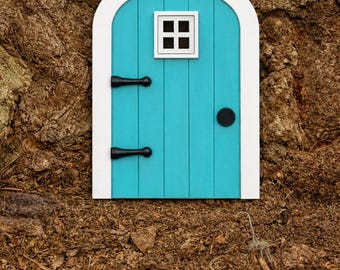 Fairy Door, Miniature Door, Handmade Beach Glass Green Fairy Garden Door, Miniature Fairy Accessories, 3 Inches Tall