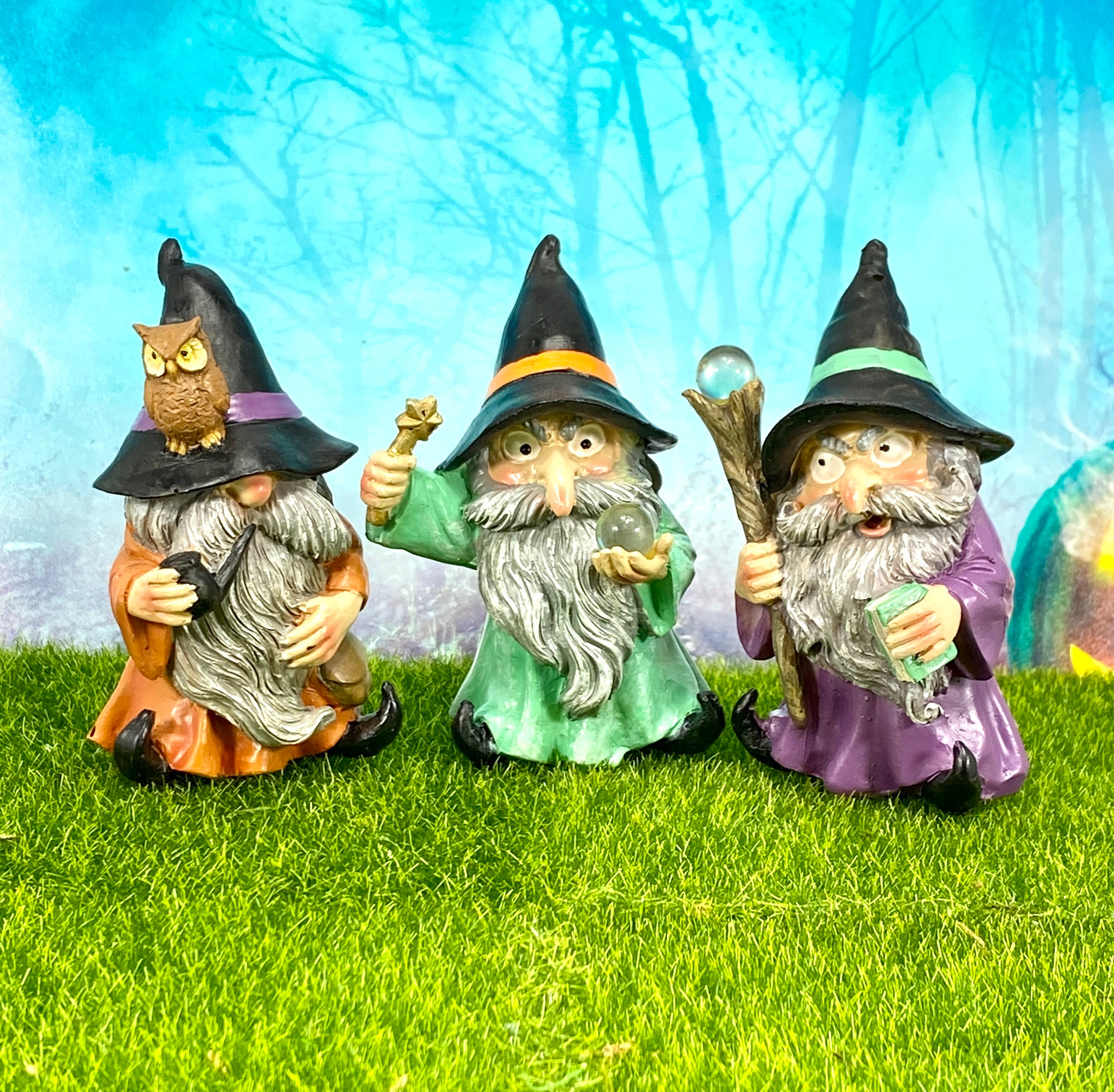 Miniature Wizard Figurine For Mystical Fairy Garden Or Cake Etsy 日本