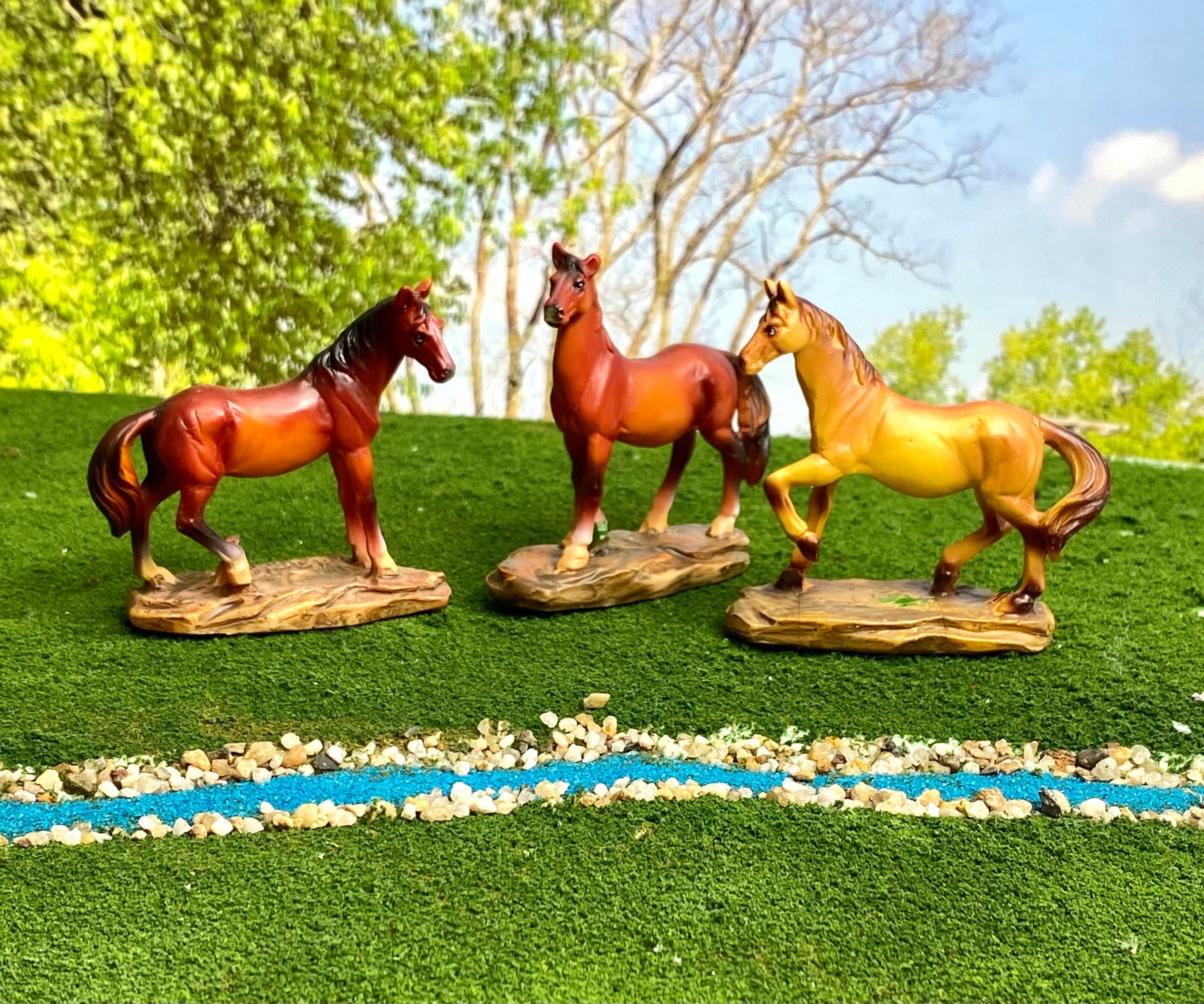 Miniature Horse Figurines Choice of 3 Animal Figurine Etsy