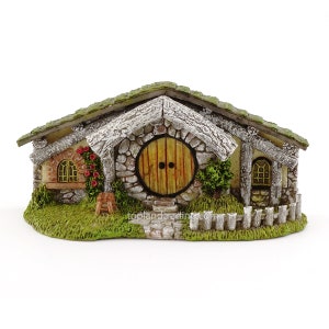 Miniature Woodland House Face, Oak Alley Hidden Home, Fairy Garden House, 5&quot; Long