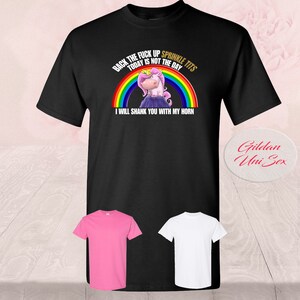 Mad Unicorn T-Shirt: Grumpy Humor Tee