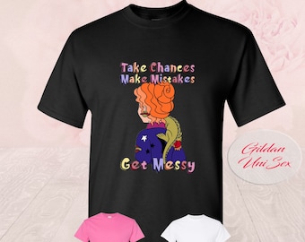Magiska skolbussen Miss Frizzle Get Messy | Linnen & T-shirts T-shirt